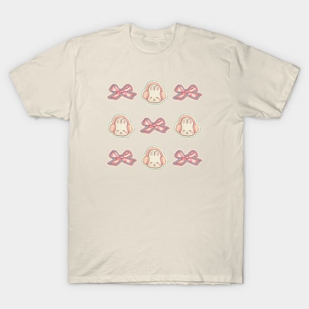 Bunny Bow Princess T-Shirt by Katfish Draws